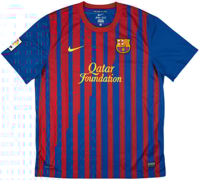 2011-12 Barcelona Home Shirt David Villa #7 - 10/10 - (XL)
