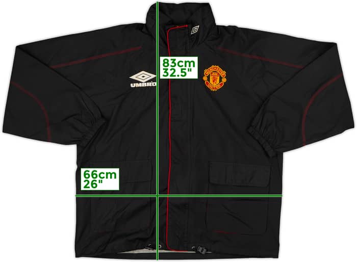 1998-99 Manchester United Umbro Hooded Rain Jacket - 9/10 - (L)
