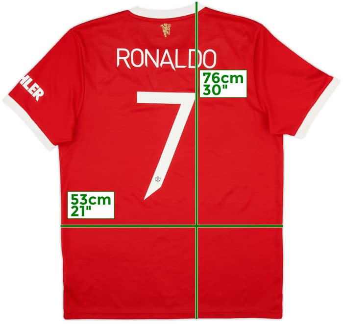 2021-22 Manchester United Camiseta Local Ronaldo #7 - 7/10 - (L)