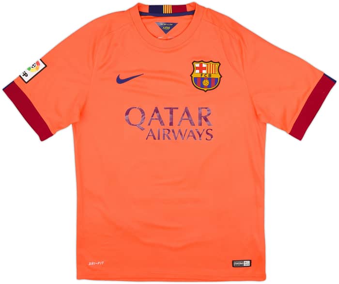 2014-15 Barcelona Away Shirt Xavi #6 - 4/10 - (M)
