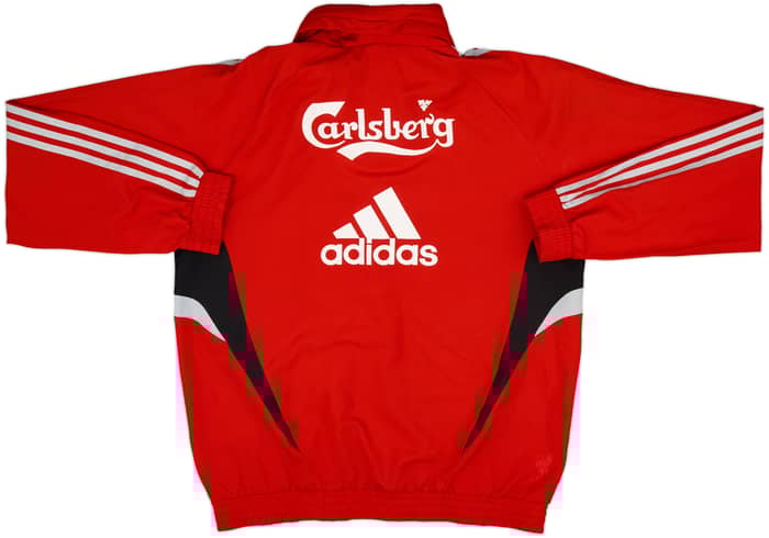 2008-09 Liverpool adidas 1/4 Zip Hooded Rain Jacket - 8/10 - (M/L)