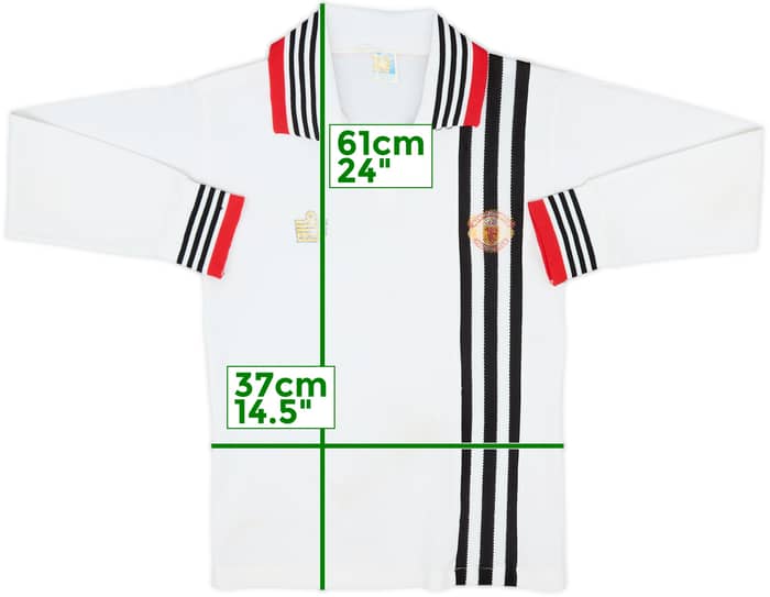 Camiseta de visitante de manga larga del Manchester United 1975-80 - 5/10 - (S)