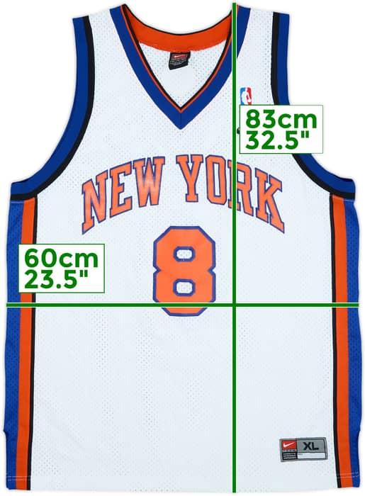 2000-01 New York Knicks Sprewell #8 Nike Swingman Home Jersey - 6/10 - (XL)