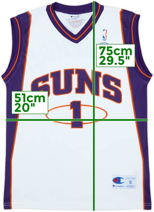 2002-10 Phoenix Suns Stoudemire #1 Champion Home Jersey - 9/10 - (S)