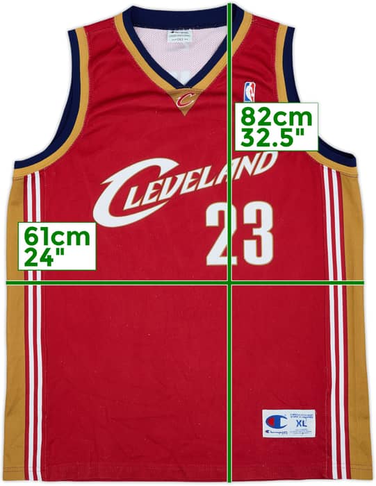 2003-10 Cleveland Cavaliers James #23 Champion Away Jersey - 7/10 - (XL)