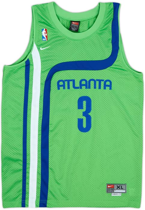 1974 Atlanta Hawks Abdur-Rahim #3 Nike Rewind Swingman Alternate Jersey - 8/10 - (XL.Boys)