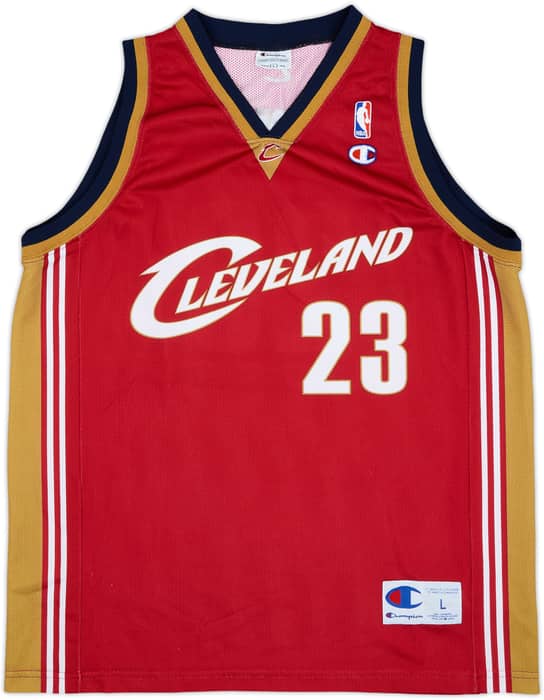 2003-10 Cleveland Cavaliers James #23 Champion Away Jersey - 8/10 - (L)