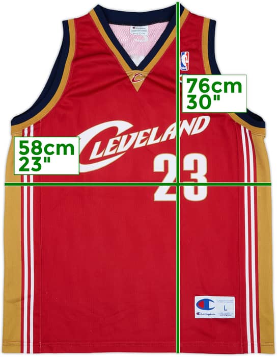 2003-10 Cleveland Cavaliers James #23 Champion Away Jersey - 8/10 - (L)