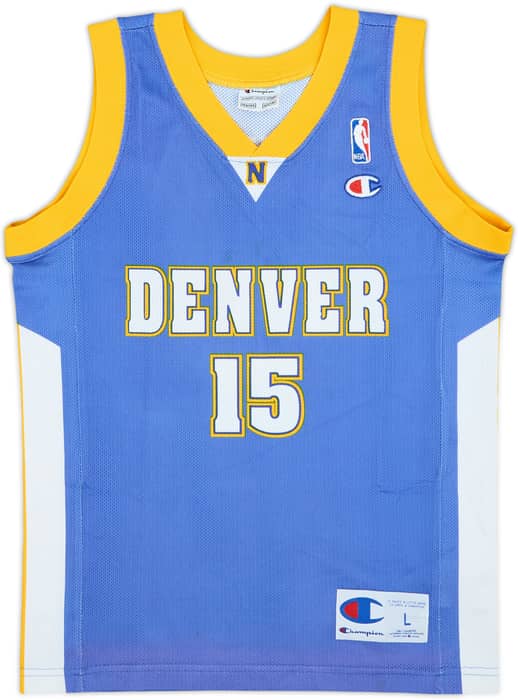 2003-10 Denver Nuggets Anthony #15 Champion Away Jersey - 6/10 - (L.Boys)
