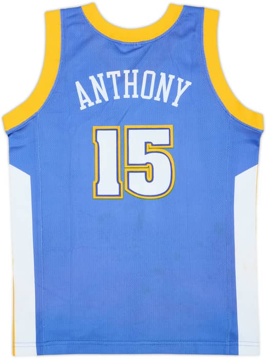 2003-10 Denver Nuggets Anthony #15 Champion Away Jersey - 6/10 - (L.Boys)