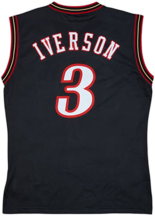 2000-06 Philadelphia 76ers Iverson #3 Champion Away Jersey - 5/10 - (M)