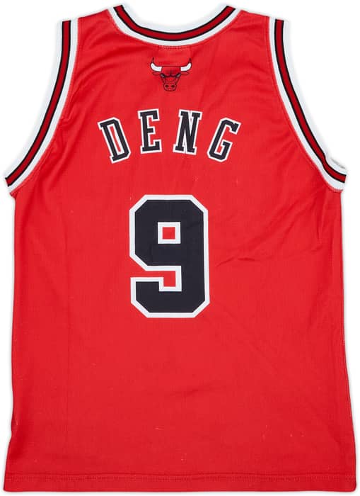 2004-10 Chicago Bulls Deng #9 Champion Away Jersey - 7/10 - (M.Boys)