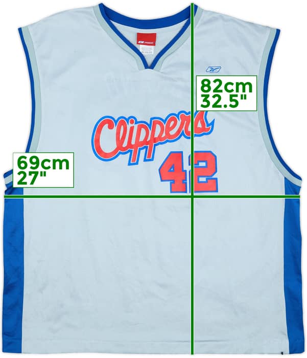 2002-06 LA Clippers Brand #42 Reebok Alternate Jersey - 8/10 - (3XL)