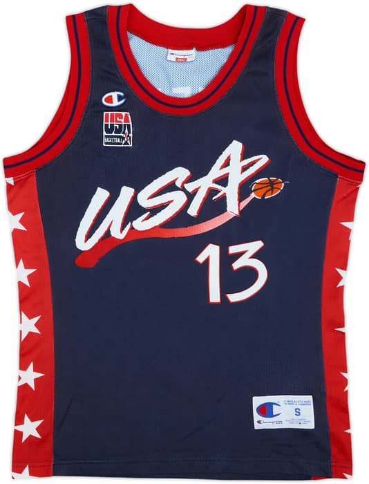 1996-99 USA O'Neal #13 Champion Away Jersey - 8/10 - (S)
