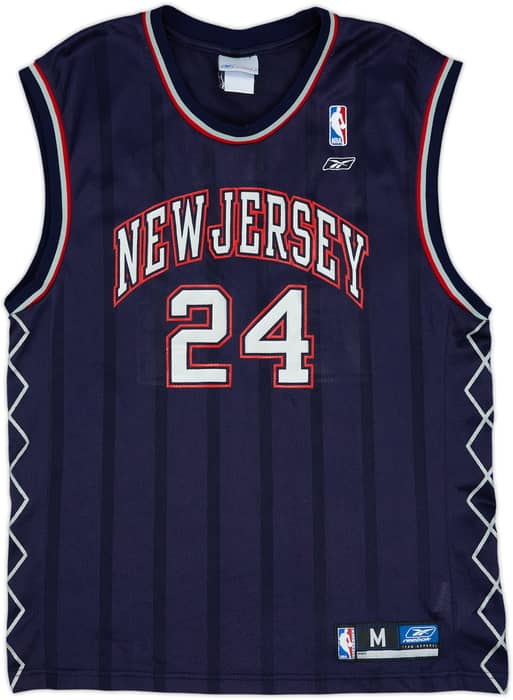2002-06 New Jersey Nets Jefferson #24 Reebok Away Jersey - 6/10 - (M)
