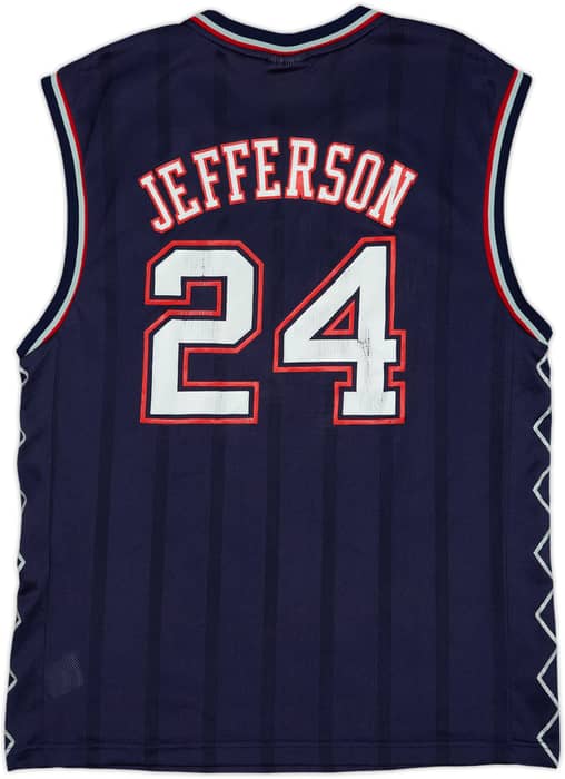 2002-06 New Jersey Nets Jefferson #24 Reebok Away Jersey - 6/10 - (M)