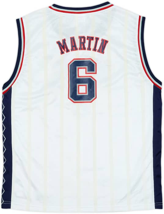 2002-04 New Jersey Nets Martin #6 Reebok Home Jersey - 8/10 - (XL.Boys)