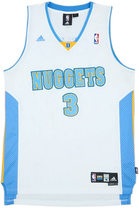 2006-08 Denver Nuggets Iverson #3 adidas Swingman Home Jersey - 8/10 - (M)