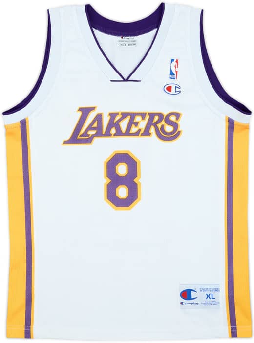 2002-06 LA Lakers Bryant #8 Champion Alternate Jersey - 7/10 - (XL.Boys)