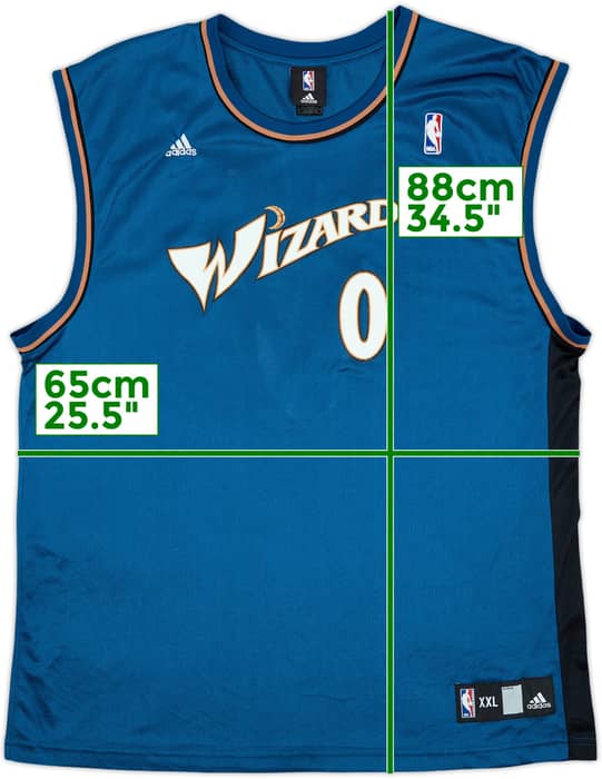 2006-07 Washington Wizards Arenas #0 adidas Away Jersey - 8/10 - (XXL)