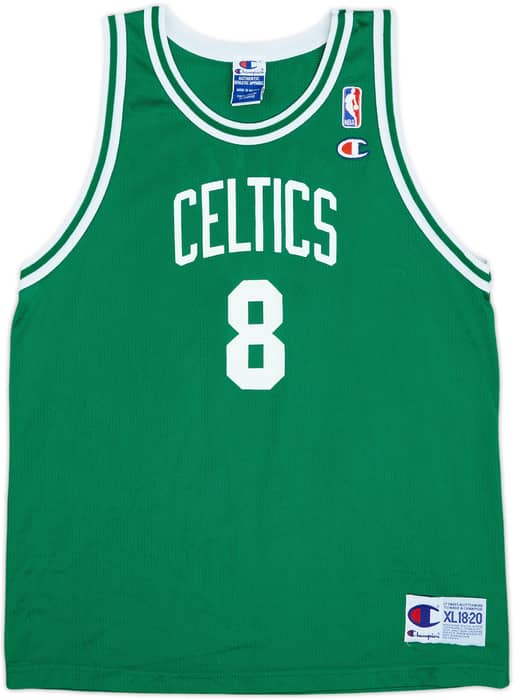 1996-02 Boston Celtics Walker #8 Champion Away Jersey - 9/10 - (XL.Boys)