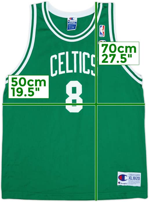 1996-02 Boston Celtics Walker #8 Champion Away Jersey - 9/10 - (XL.Boys)