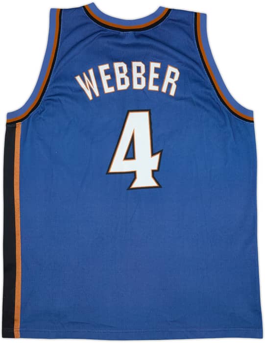 1997-98 Washington Wizards Webber #4 Champion Away Jersey - 9/10 - (XL)