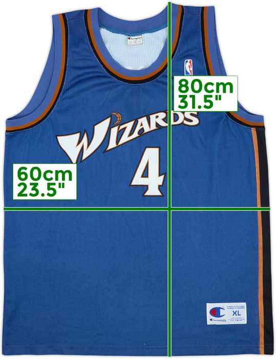 1997-98 Washington Wizards Webber #4 Champion Away Jersey - 9/10 - (XL)