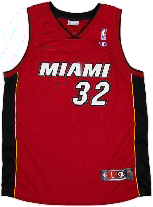 2004-07 Miami Heat O'Neal #32 Champion Authentic Alternate Jersey - 5/10 - (L)