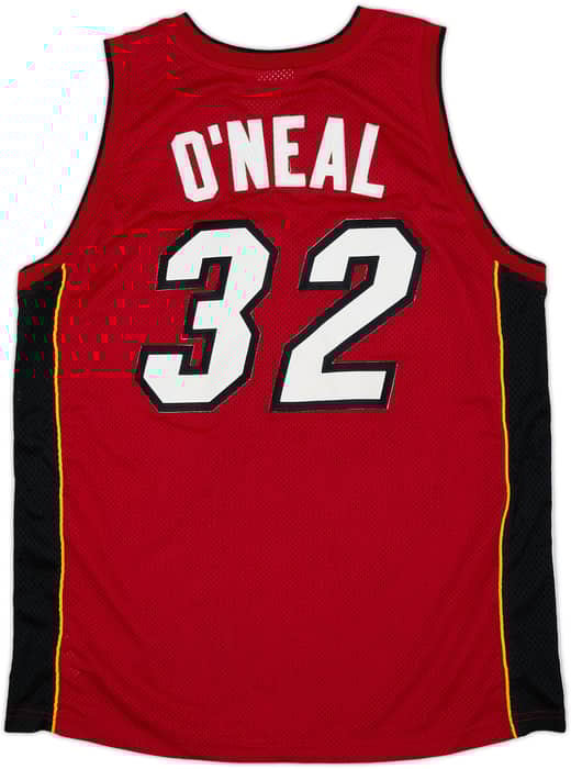 2004-07 Miami Heat O'Neal #32 Champion Authentic Alternate Jersey - 5/10 - (L)
