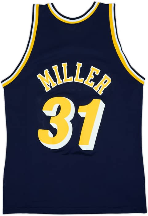 1995-97 Indiana Pacers Miller #31 Champion Away Jersey - 8/10 - (XL)