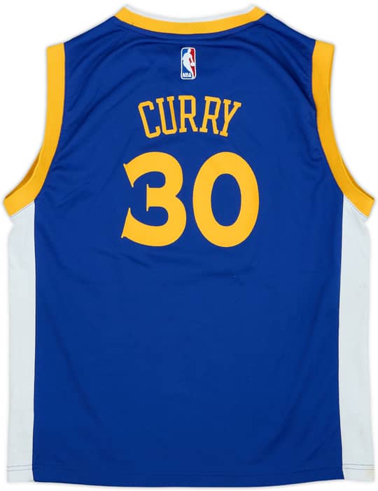 2014-17 Golden State Warriors Curry #30 adidas Away Jersey - 6/10 - (L.Boys)