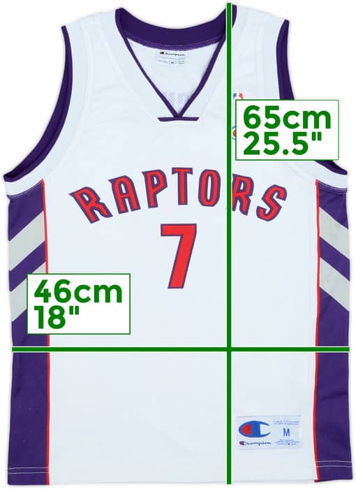 2006 Toronto Raptors Bargnani #7 Champion Home Jersey - 7/10 - (M.Boys)