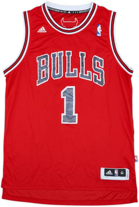 2010-14 Chicago Bulls Rose #1 adidas Swingman Away Jersey - 4/10 - (M)