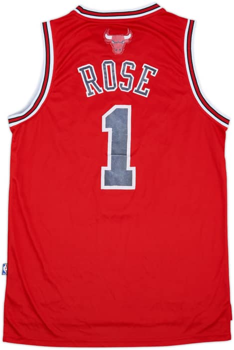 2010-14 Chicago Bulls Rose #1 adidas Swingman Away Jersey - 4/10 - (M)