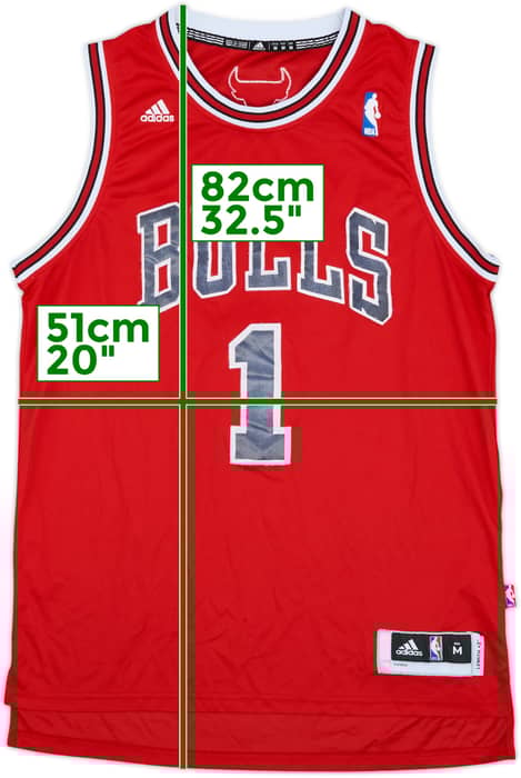 2010-14 Chicago Bulls Rose #1 adidas Swingman Away Jersey - 4/10 - (M)