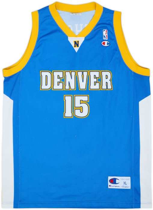 2003-10 Denver Nuggets Anthony #15 Champion Away Jersey - 7/10 - (XL)