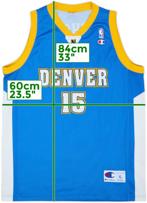 2003-10 Denver Nuggets Anthony #15 Champion Away Jersey - 7/10 - (XL)