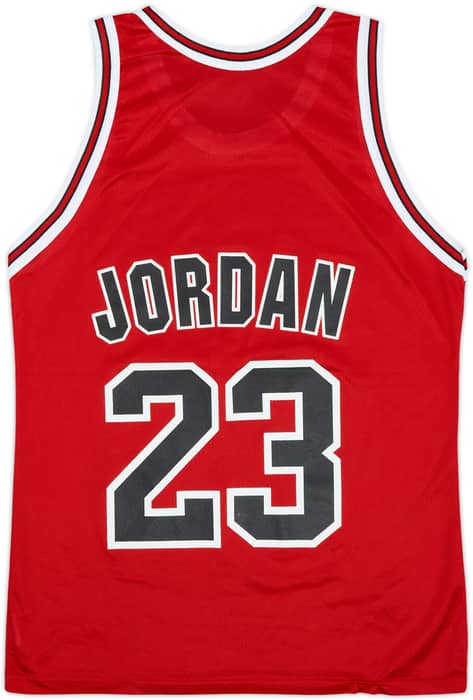 1995-98 Chicago Bulls Jordan #23 Champion Away Jersey - 8/10 - (M)
