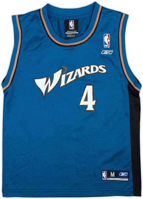 2004-06 Washington Wizards Jamison #4 Reebok Away Jersey - 6/10 - (M.Boys)