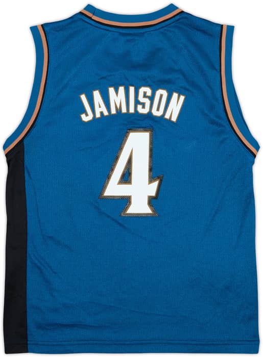 2004-06 Washington Wizards Jamison #4 Reebok Away Jersey - 6/10 - (M.Boys)