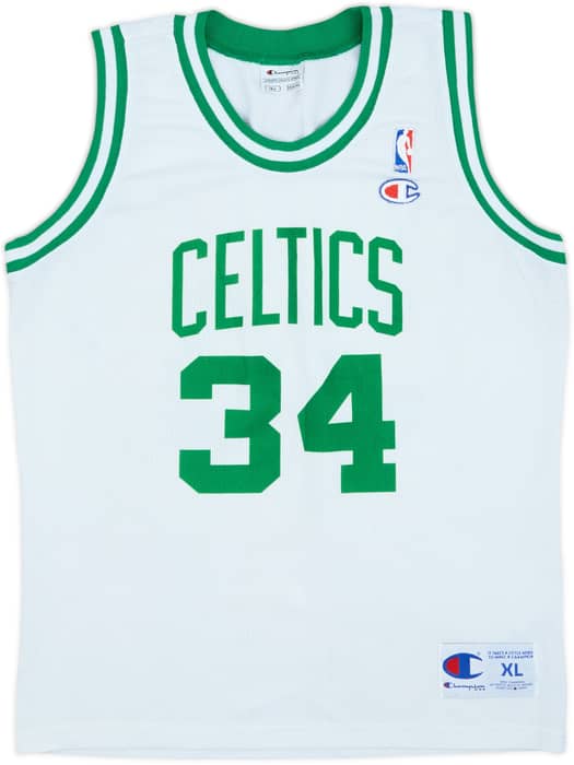 1998-06 Boston Celtics Pierce #34 Champion Home Jersey - 7/10 - (XL.Boys)
