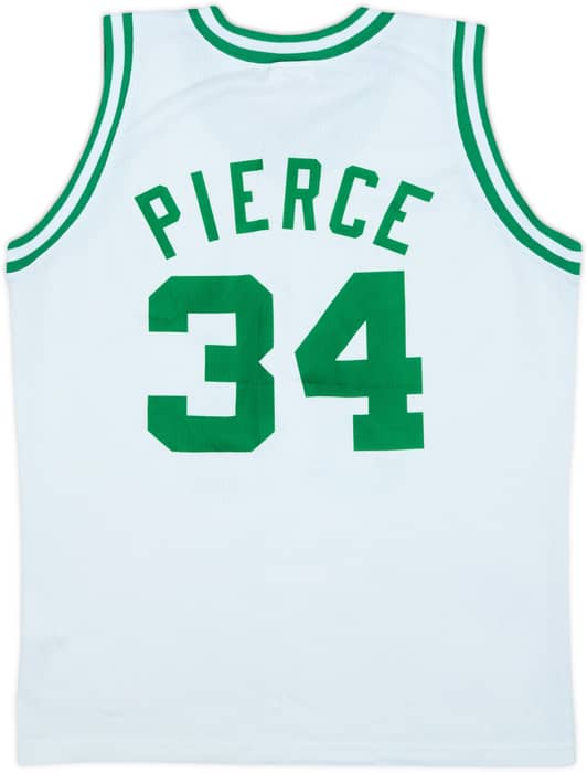 1998-06 Boston Celtics Pierce #34 Champion Home Jersey - 7/10 - (XL.Boys)