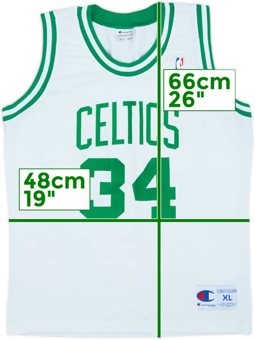 1998-06 Boston Celtics Pierce #34 Champion Home Jersey - 7/10 - (XL.Boys)