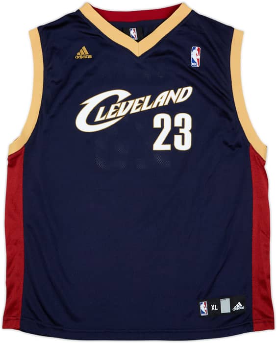 2006-10 Cleveland Cavaliers James #23 adidas Alternate Jersey - 9/10 - (XL.Boys)