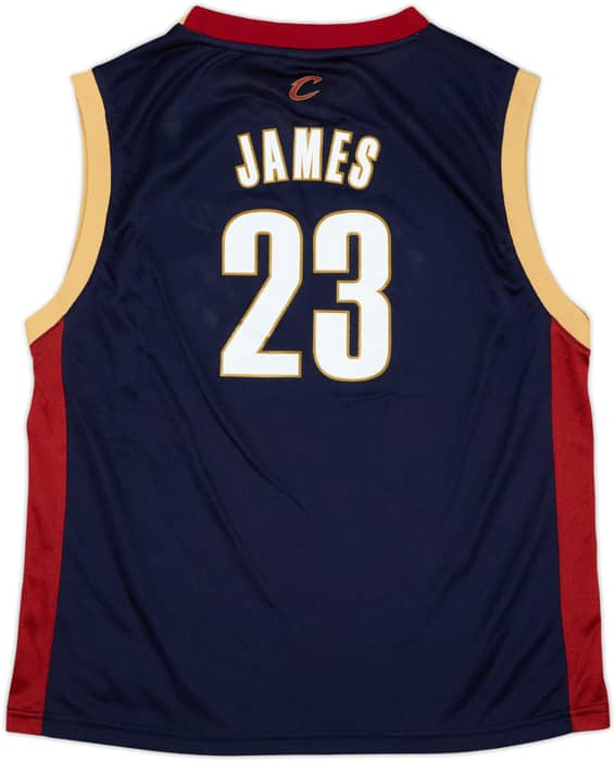 2006-10 Cleveland Cavaliers James #23 adidas Alternate Jersey - 9/10 - (XL.Boys)