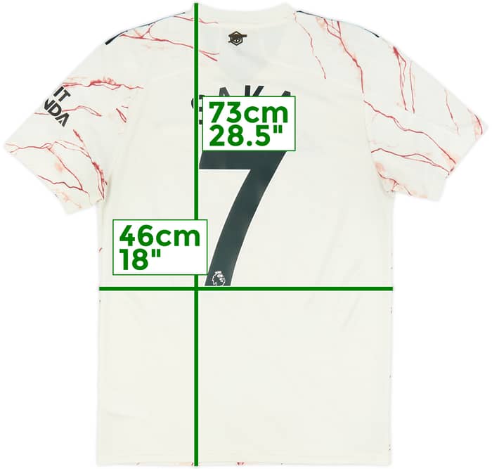 2020-21 Arsenal Away Shirt Saka #7 - 6/10 - (S)