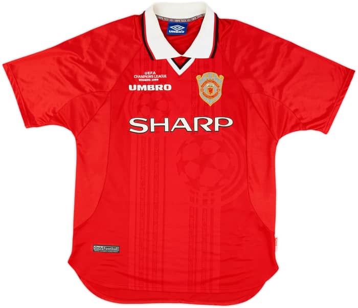 1999-00 Manchester United 'CL Winners' Shirt Beckham #7 - 7/10 - (L)