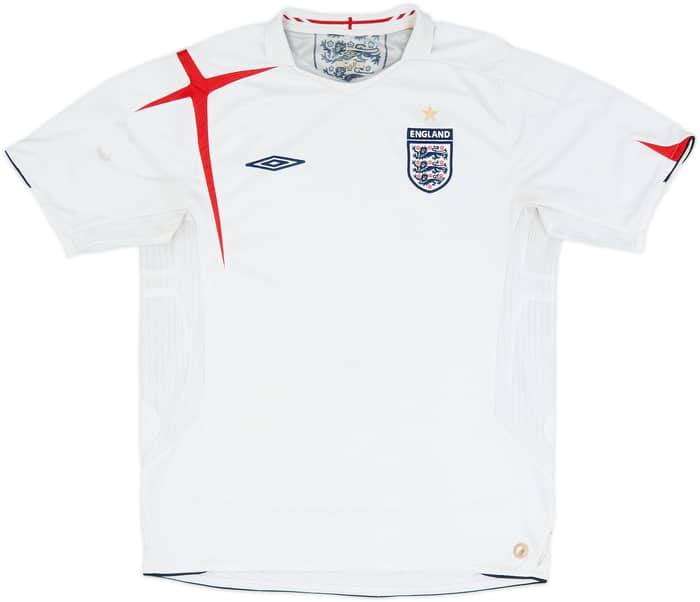 2005-07 England Home Shirt - 5/10 - (L)