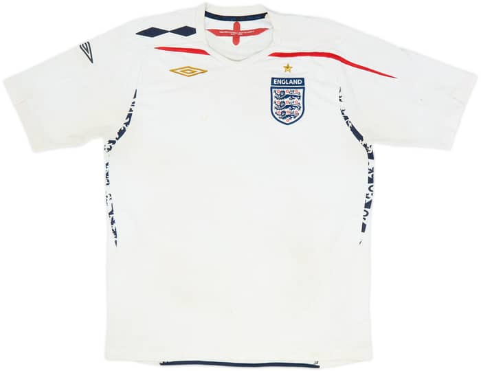 2007-09 England Home Shirt - 4/10 - (L)
